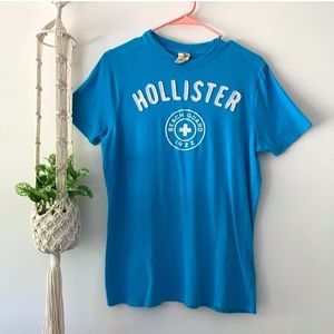 Hollister Men’s / UNIsex T-shirt Medium Blue Short Sleeve Logo Tee Shirt